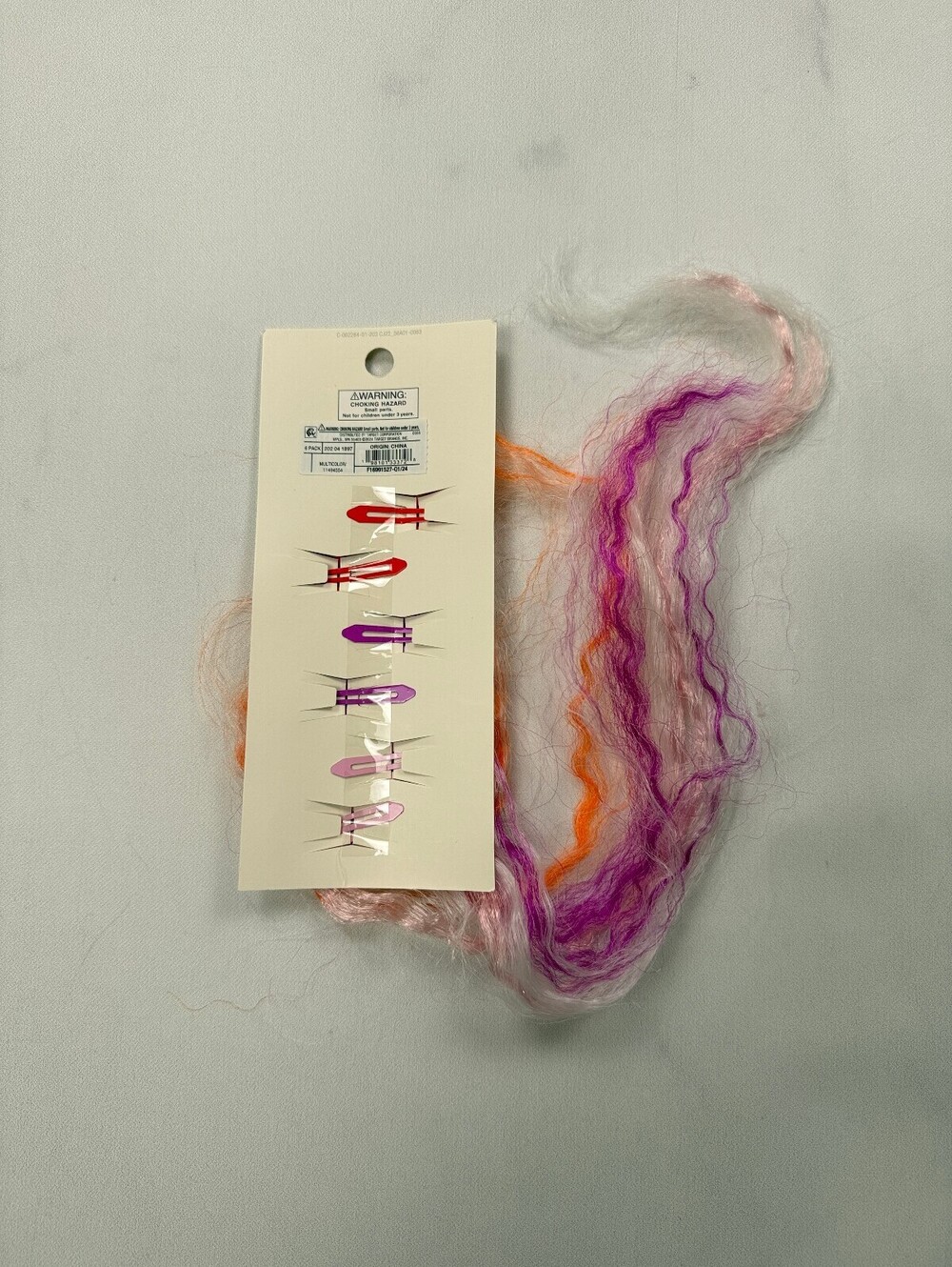 Cat & Jack Hair Clips Accessory Set Neon Orange Purple 2020s Statement Piece